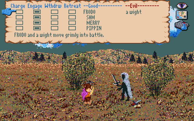 J.R.R. Tolkien's War in Middle Earth IBM PC/Compatibles Screenshot: A battle!