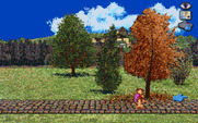 J.R.R. Tolkien's War in Middle Earth for IBM PC/Compatibles - Wandering down a brick path.
