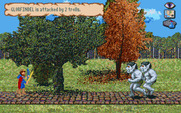 J.R.R. Tolkien's War in Middle Earth for IBM PC/Compatibles - Ogres attack.