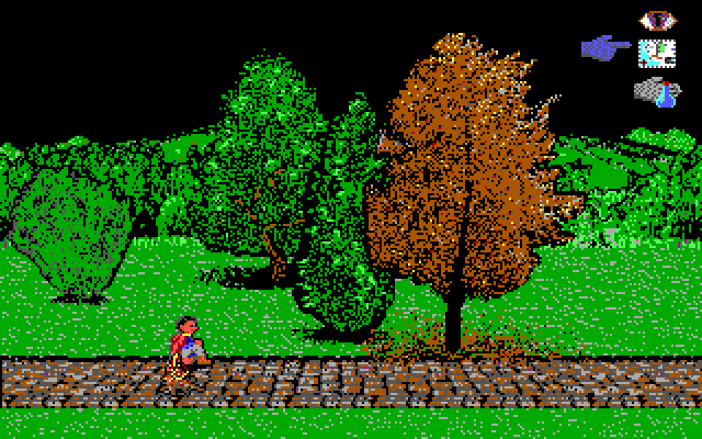 J.R.R. Tolkien's War in Middle Earth IBM PC/Compatibles Screenshot: Resting for the night.