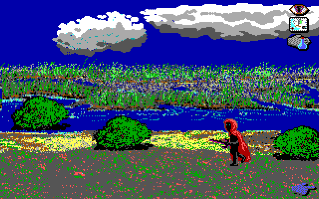 J.R.R. Tolkien's War in Middle Earth IBM PC/Compatibles Screenshot: This place looks dangerous.