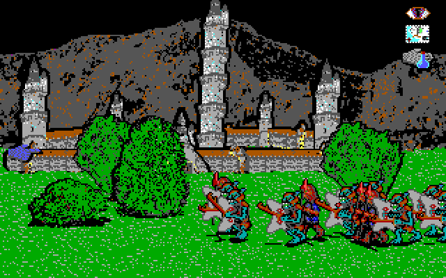 J.R.R. Tolkien's War in Middle Earth IBM PC/Compatibles Screenshot: Lots of orcs here...