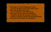 J.R.R. Tolkien's War in Middle Earth for IBM PC/Compatibles - The story so far...