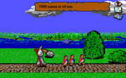 J.R.R. Tolkien's War in Middle Earth for IBM PC/Compatibles - Frodo passes an old man...