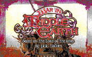 J.R.R. Tolkien's War in Middle Earth for IBM PC/Compatibles - Title screen.