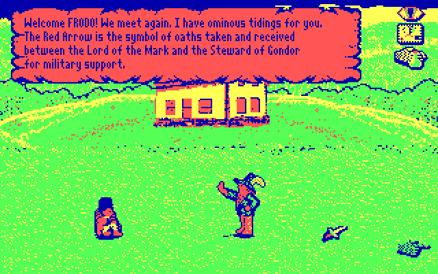 J.R.R. Tolkien's War in Middle Earth IBM PC/Compatibles Screenshot: Here is some advice...