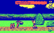 J.R.R. Tolkien's War in Middle Earth for IBM PC/Compatibles - Frodo passes an old man.