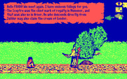 J.R.R. Tolkien's War in Middle Earth for IBM PC/Compatibles - Meeting another character.