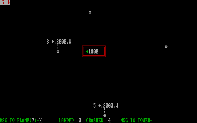 Air Traffic Controller IBM PC/Compatibles Screenshot: Trying to land some planes...