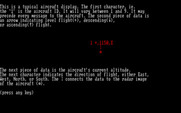 Air Traffic Controller for IBM PC/Compatibles - Game instructions, part 2.