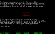 Air Traffic Controller for IBM PC/Compatibles - Game instructions, part 1.