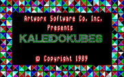KaleidoKubes for IBM PC/Compatibles - Title screen.