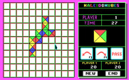 KaleidoKubes for IBM PC/Compatibles - Beginning a game on a simple board.
