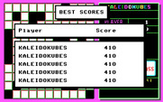 KaleidoKubes for IBM PC/Compatibles - High scores.