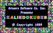 KaleidoKubes for IBM PC/Compatibles - Title screen.