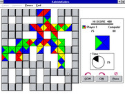 KaleidoKubes for Windows 3.x - Playing the maze layout.