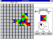 KaleidoKubes for Windows 3.x - Playing the game on an easy board.