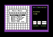 KaleidoKubes for Commodore 64 - Main menu.