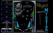 Night Mission Pinball for IBM PC/Compatibles - Pinball in progress...
