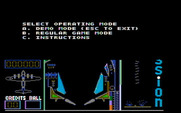 Night Mission Pinball for IBM PC/Compatibles - Select operating mode.