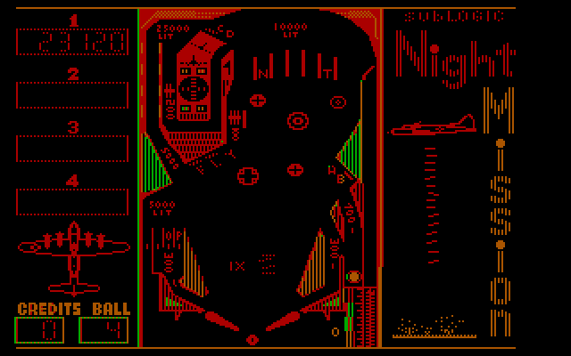 Night Mission Pinball IBM PC/Compatibles Screenshot: Hit the target on the right...