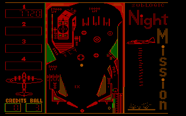 Night Mission Pinball IBM PC/Compatibles Screenshot: Hitting some targets...