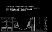 Night Mission Pinball for IBM PC/Compatibles - Select operating mode.