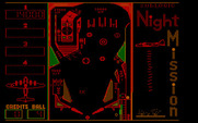 Night Mission Pinball for IBM PC/Compatibles - Press a flipper button to launch the ball...