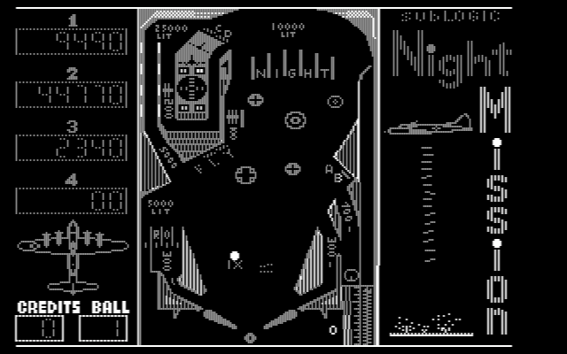 Night Mission Pinball IBM PC/Compatibles Screenshot: The game continues...