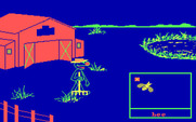Grover's Animal Adventures for IBM PC/Compatibles - The barnyard scene.