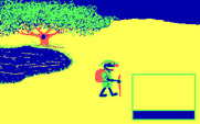 Grover's Animal Adventures for IBM PC/Compatibles - Starting in the grasslands.
