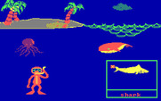 Grover's Animal Adventures for IBM PC/Compatibles - Adding some aquatic critters to the scene.
