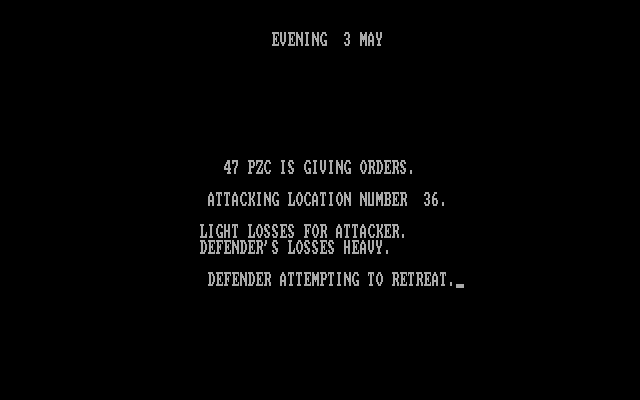 Kursk Campaign IBM PC/Compatibles Screenshot: Attempting to retreat...