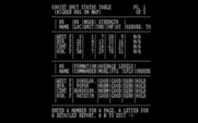 Kursk Campaign for IBM PC/Compatibles - One of the status tables.