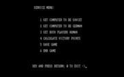 Kursk Campaign for IBM PC/Compatibles - The service menu.