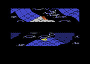 Racing Destruction Set for Atari 8-bit - Different tracks vary in appearance.