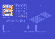 Racing Destruction Set for Atari 8-bit - You can create your own tracks or modify existing ones.