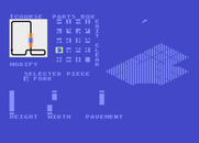 Racing Destruction Set for Atari 8-bit - Customizing a track.