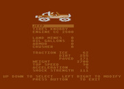 Racing Destruction Set for Atari 8-bit - Care to race in a jeep?