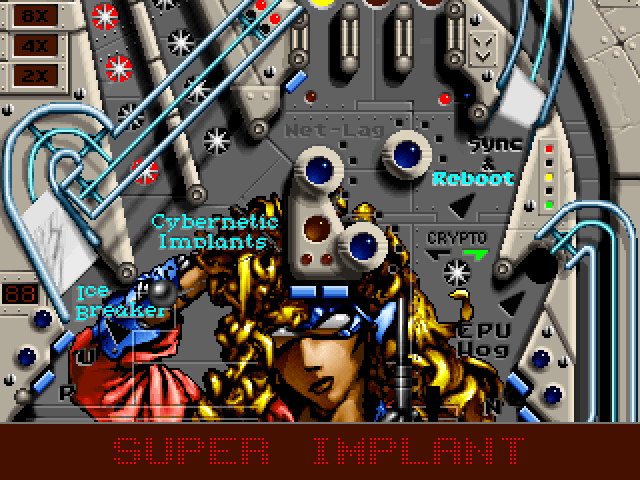 Cyborgirl IBM PC/Compatibles Screenshot: I won a super implant!