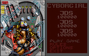 Cyborgirl for IBM PC/Compatibles - Cyborgirl main menu.