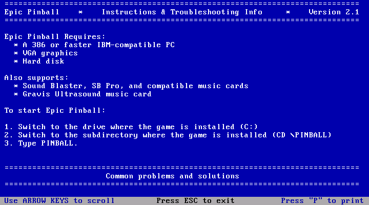 Cyborgirl IBM PC/Compatibles Screenshot: Game instructions.