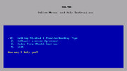 Cyborgirl for IBM PC/Compatibles - Help main menu.