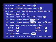 Night Stalker for IBM PC/Compatibles - The main menu.
