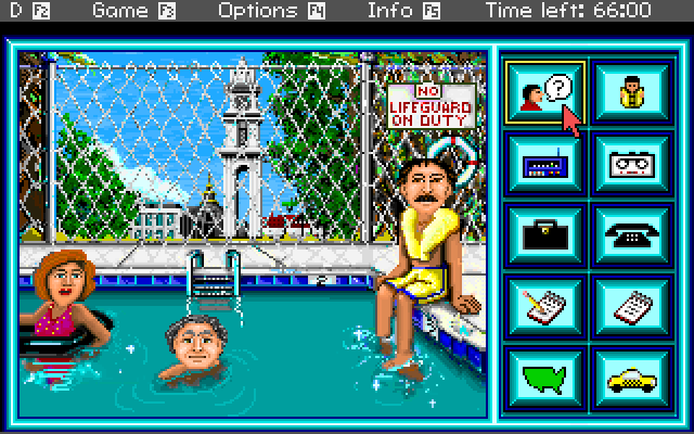 Headline Harry and The Great Paper Race IBM PC/Compatibles Screenshot: Here's a few people to talk to.