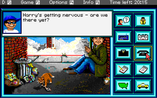 Headline Harry and The Great Paper Race IBM PC/Compatibles Screenshot: My boss is getting impatient.