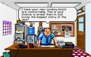 Headline Harry and The Great Paper Race for IBM PC/Compatibles - The game begins!