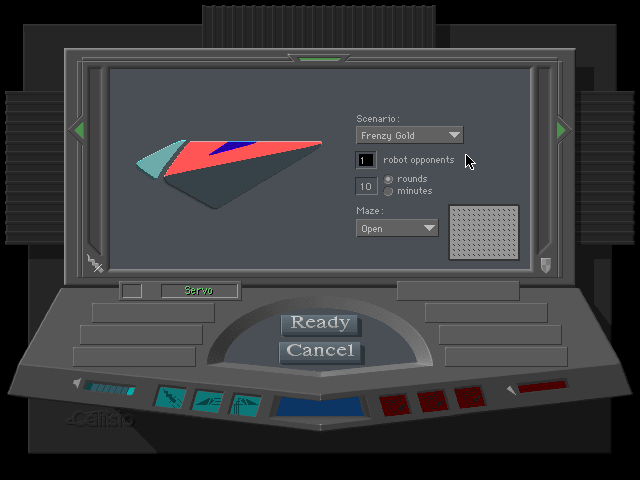 Super Maze Wars Macintosh Screenshot: Setting some game options.