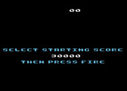 Millipede for Atari 8-bit - Select starting score...
