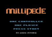 Millipede for Atari 8-bit - Title screen.